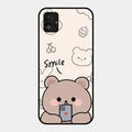 Cute Bear Glossy Metal Case Cover For Samsung Galaxy F14 5G
