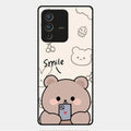 Cute Bear Glossy Metal Case Cover For Vivo V23 Pro 5G
