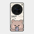 Cute Bear Glossy Metal Case Cover For Vivo X200 Pro 5G