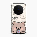 Cute Bear Glossy Metal Case Cover For Vivo X300 5G