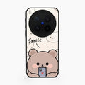Cute Bear Glossy Metal Case Cover For Vivo X300 Pro 5G