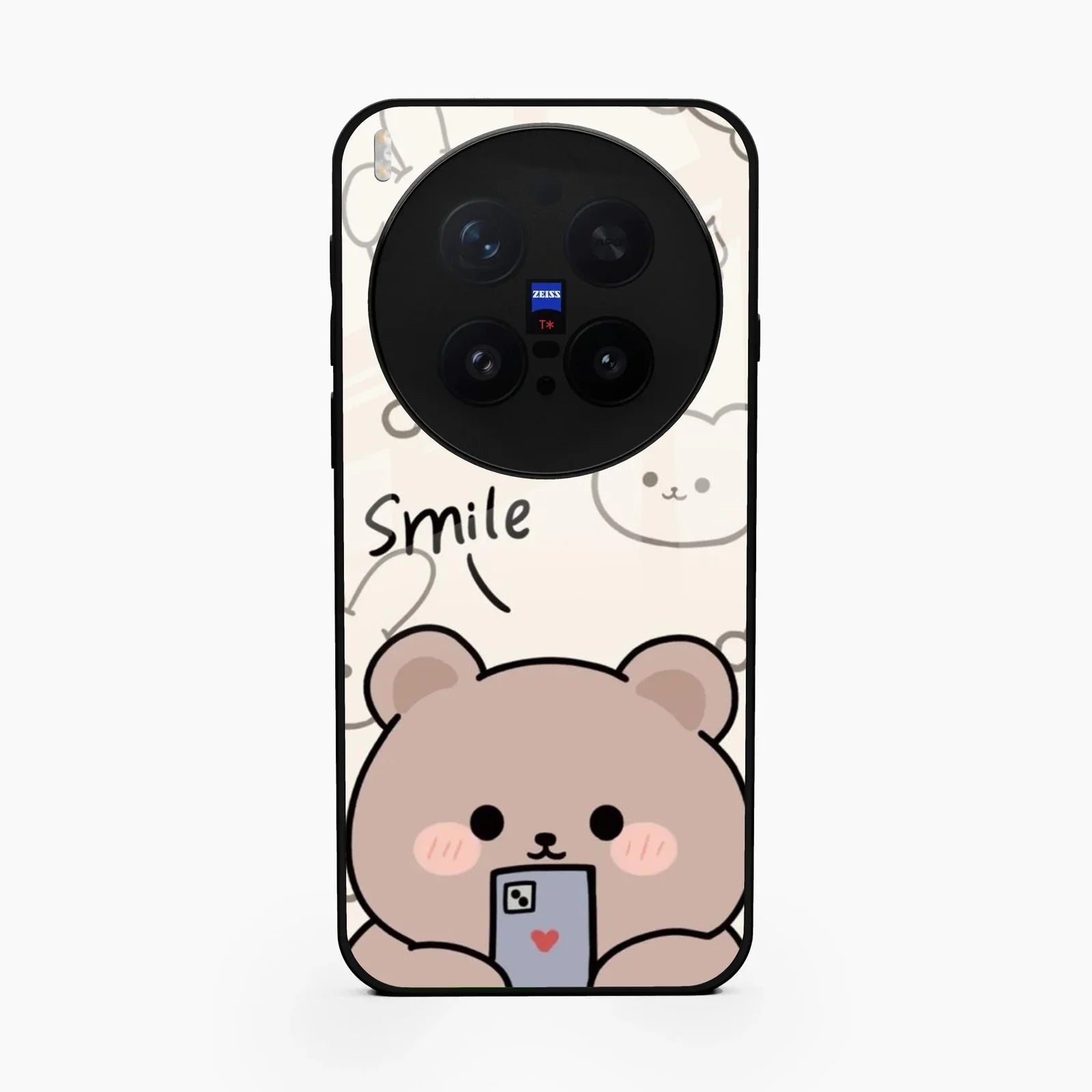 Cute Bear Glossy Metal Case Cover For Vivo X300 Pro 5G