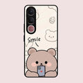 Cute Bear Glossy Metal Case Cover For Vivo Y31 5G