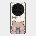 Cute Bear Glossy Metal Case Cover For Xiaomi 15 Ultra 5G