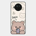 Cute Bear Glossy Metal Case Cover For Xiaomi Mi 10I 5G