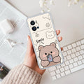 Cute Bear Anti Yellow Case For iQOO 9 Pro 5G