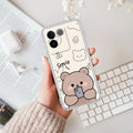 Cute Bear Anti Yellow Case For iQOO Z7 Pro 5G