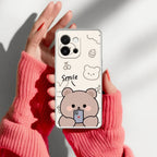 Cute Bear Transparent Silicon Case For OnePlus Nord 5 5G