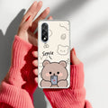Cute Bear Transparent Silicon Case For OnePlus Nord CE5 5G