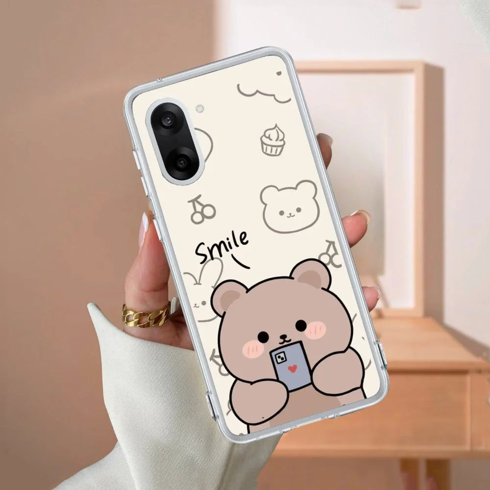 Cute Bear Transparent Silicon Case For OnePlus - ShopOnCliQ