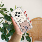 Cute Bear Anti Yellow Case For Oppo F27 Pro Plus 5G
