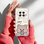 Cute Bear Transparent Silicon Case For Realme 15 5G