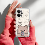 Cute Bear Anti Yelllow Case For Realme 14T 5G