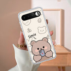 Cute Bear Transparent Silicon Case For Realme/Narzo