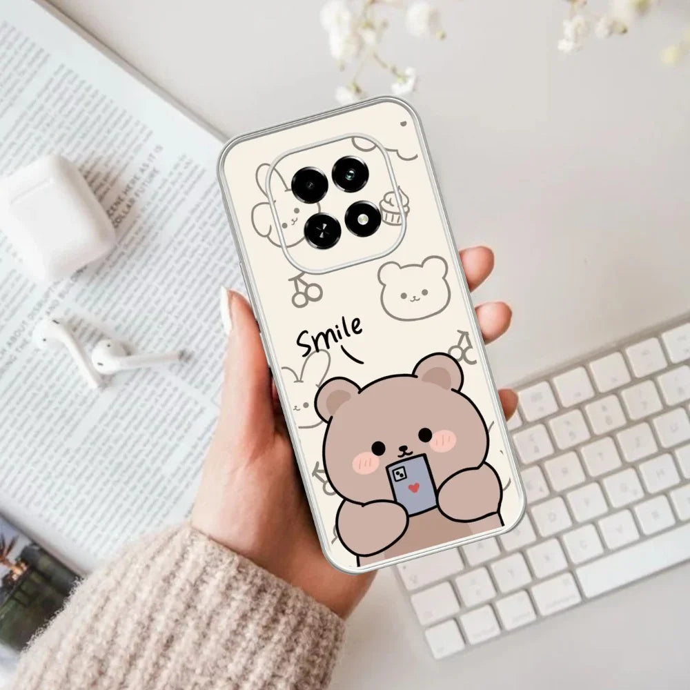 Cute Bear Transparent Silicon Case For Realme/Narzo - ShopOnCliQ