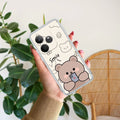 Cute Bear Anti Yelllow Case For Realme GT 6 5G