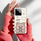 Cute Bear Transparent Silicon Case For Realme/Narzo - ShopOnCliQ