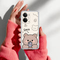 Cute Bear Transparent Silicon Case For Realme P3 5G