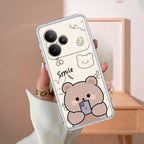 Cute Bear Anti Yelllow Case For Realme P4 Pro 5G