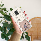 Cute Bear Anti Yellow Case For Redmi Note 10 lite