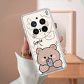 Cute Bear Anti Yellow Case For Vivo X200 Pro 5G