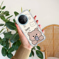 Cute Bear Transparent Silicon Case For Vivo Y39 5G