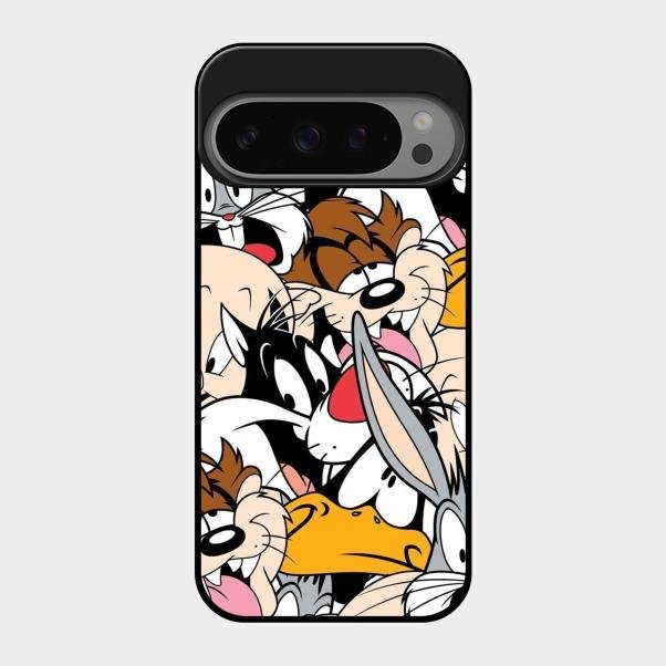 Cute Bugs Bunny Glass Case Cover For Google Pixel 9 Pro 5G