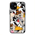 Cute Bugs Bunny Glass Case Cover For iPhone 12 mini