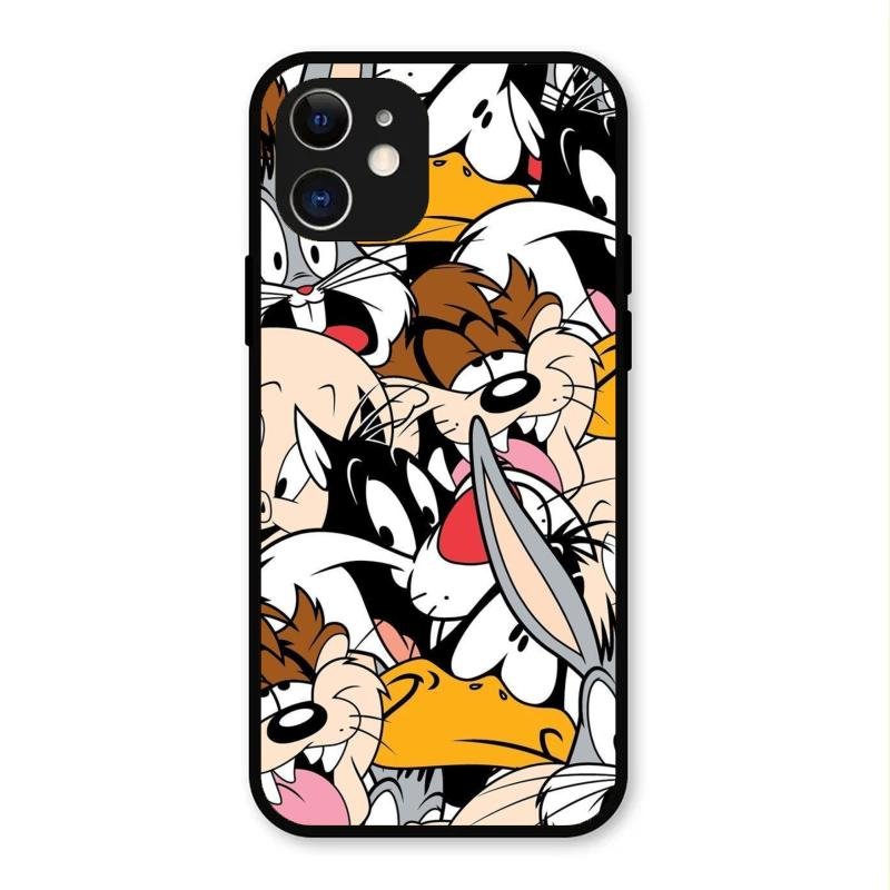Cute Bugs Bunny Glass Case Cover For iPhone 12