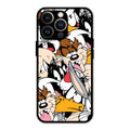 Cute Bugs Bunny Glass Case Cover For iPhone 13 Pro