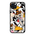 Cute Bugs Bunny Glass Case Cover For iPhone 14 Plus