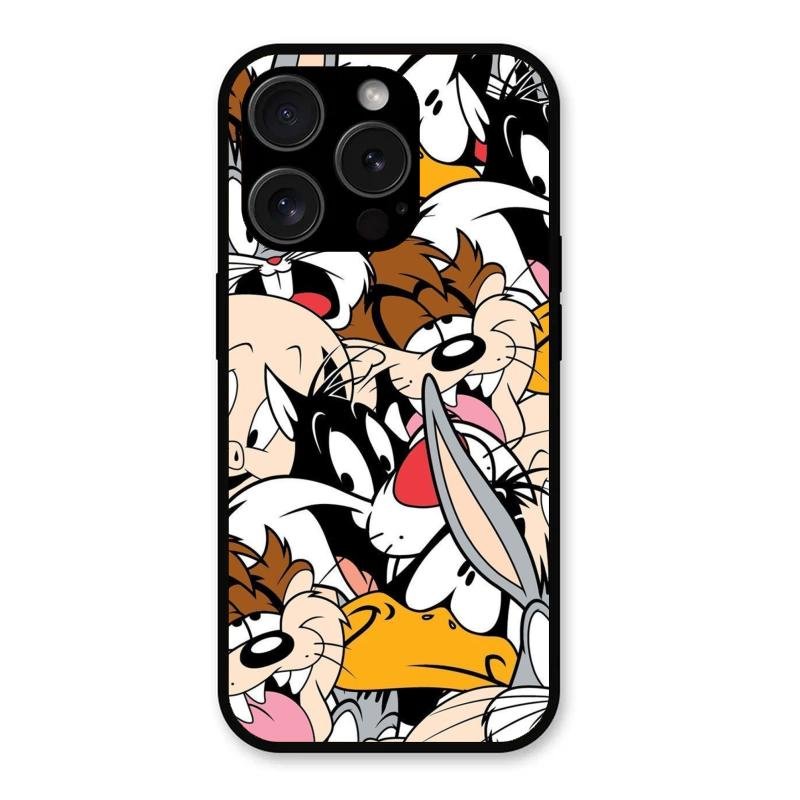 Cute Bugs Bunny Glass Case Cover For iPhone 15 Pro Max