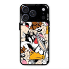 Cute Bugs Bunny Glass Case Cover For iPhone 17 Pro Max