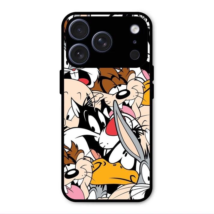 Cute Bugs Bunny Glass Case Cover For iPhone 17 Pro
