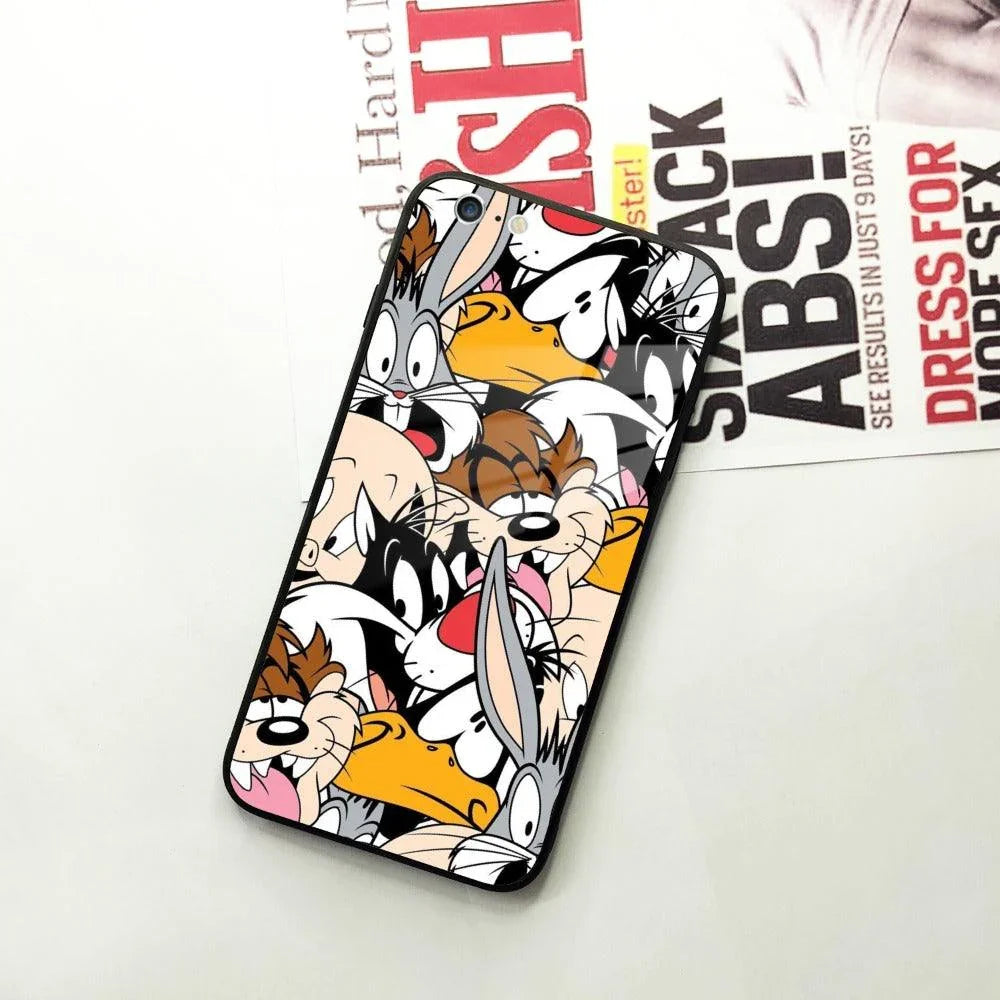 Cute Bugs Bunny Glass Case Cover For iPhone - ShopOnCliQ