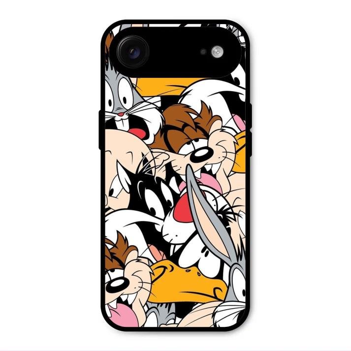 Cute Bugs Bunny Glass Case Cover For iPhone Air