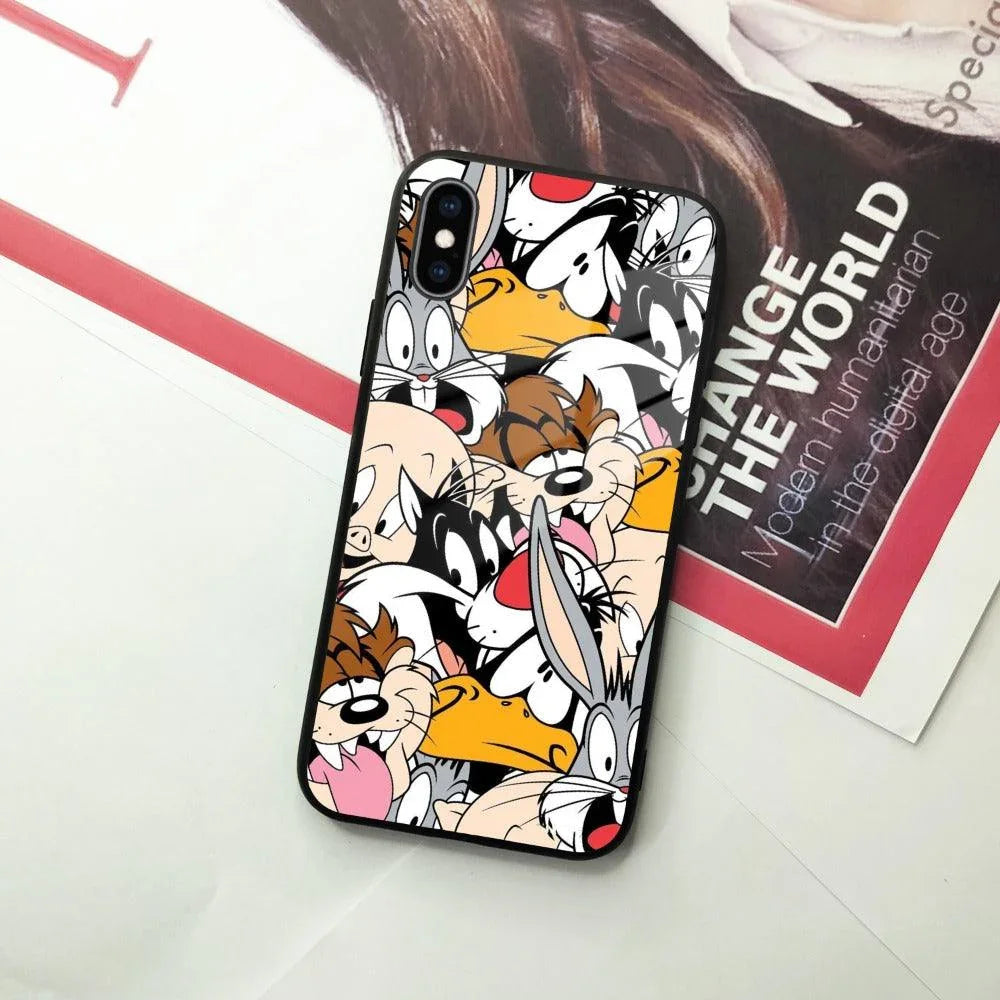 Cute Bugs Bunny Glass Case Cover For iPhone - ShopOnCliQ