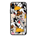 Cute Bugs Bunny Glass Case Cover For iPhone XS