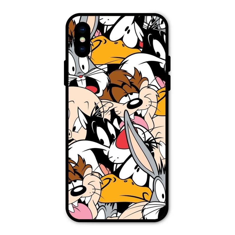 Cute Bugs Bunny Glass Case Cover For iPhone XS