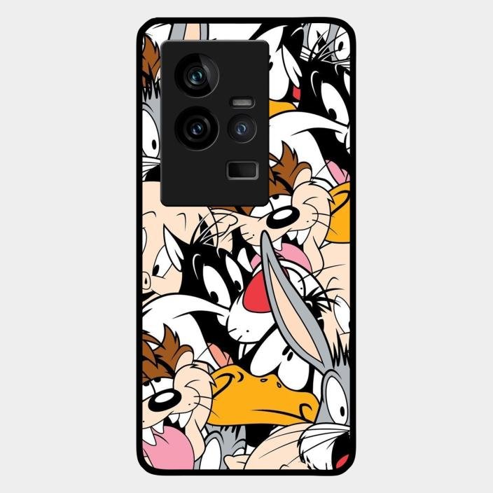 Cute Bugs Bunny Glass Case Cover For Iqoo 11 5G