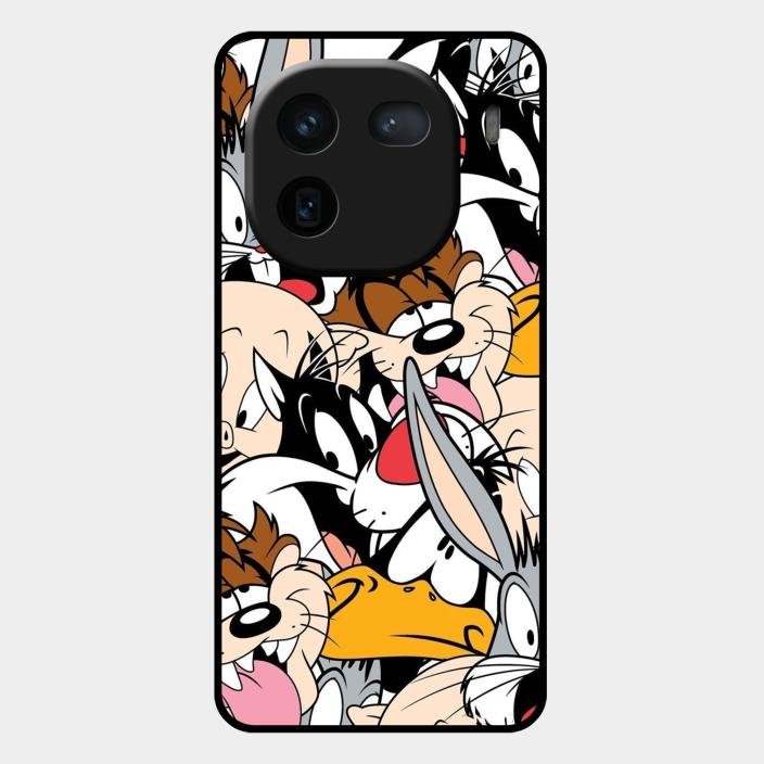 Cute Bugs Bunny Glass Case Cover For Iqoo 12 5G