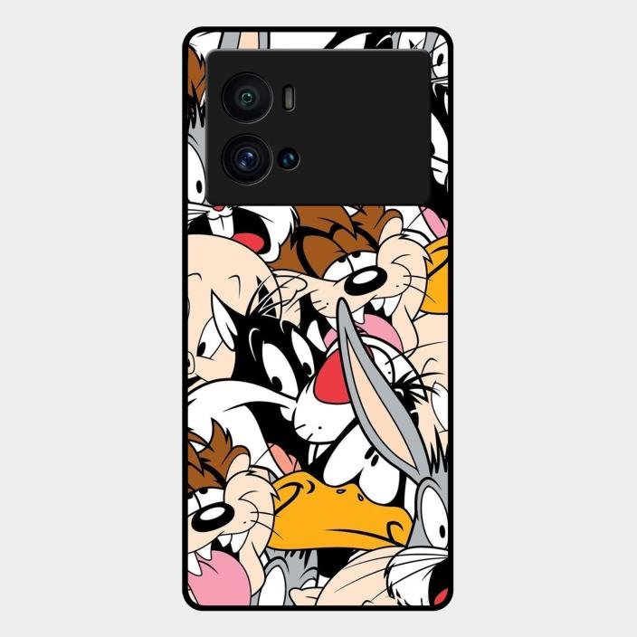 Cute Bugs Bunny Glass Case Cover For Iqoo 9 Pro 5G