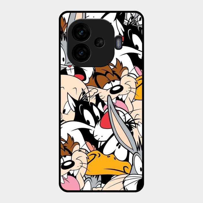 Cute Bugs Bunny Glass Case Cover For Iqoo Neo 10R 5G