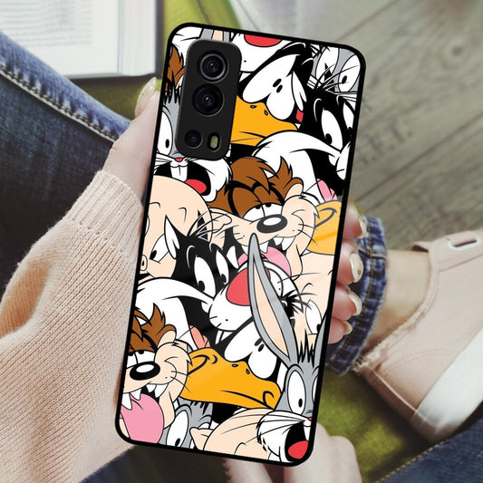 Cute Bugs Bunny Glass Case Cover For Vivo