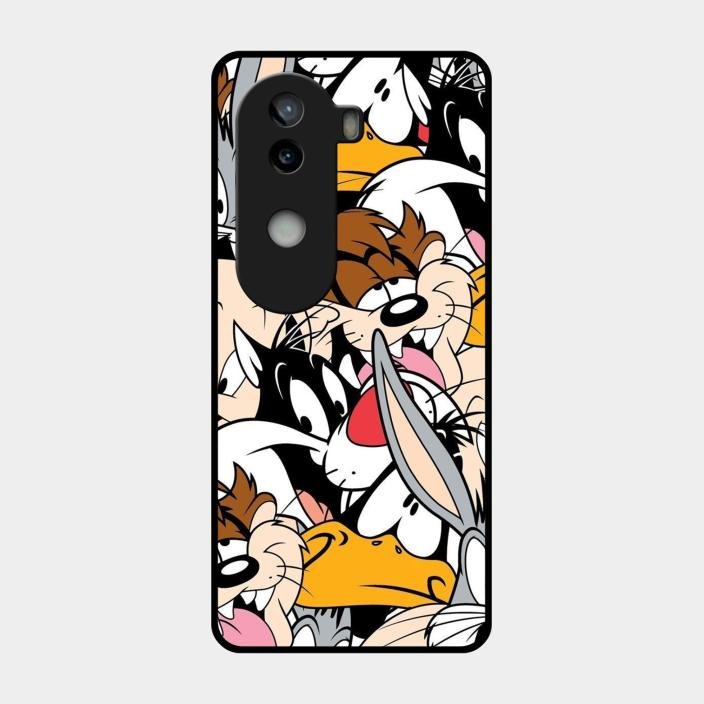 Cute Bugs Bunny Glass Case Cover For Iqoo Z9S 5G