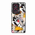 Cute Bugs Bunny Glass Case Cover For Motorola Edge 50 Fusion 5G