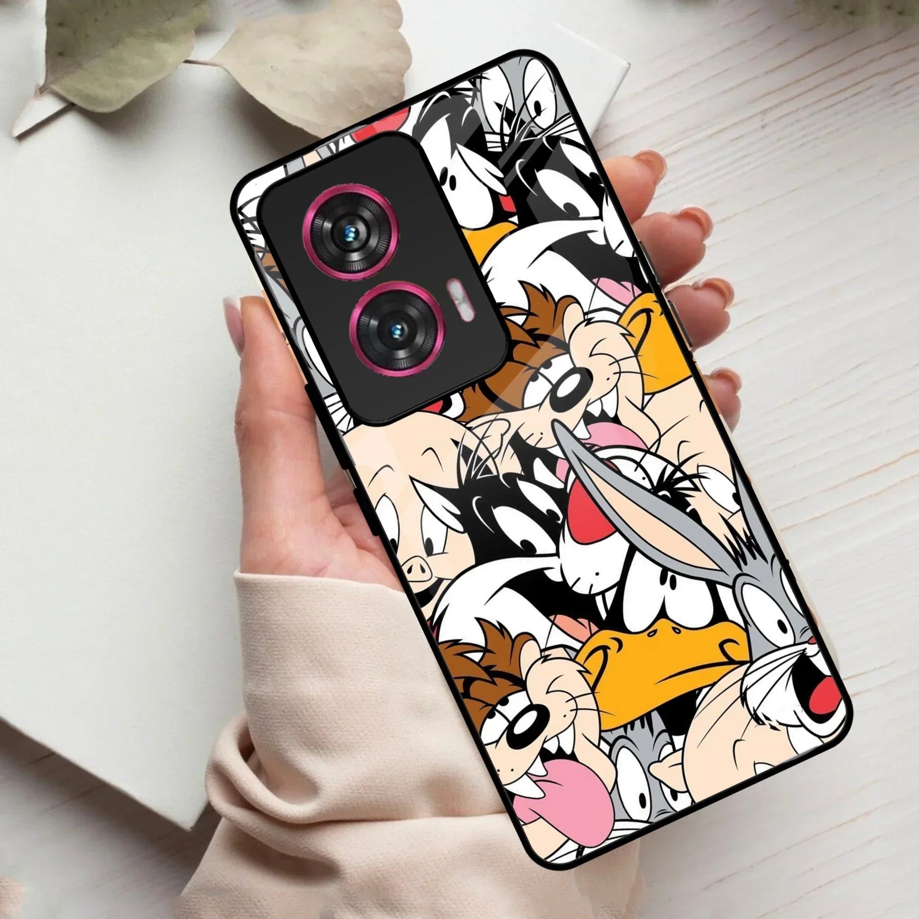 Cute Bugs Bunny Glass Case Cover For Motorola - ShopOnCliQ