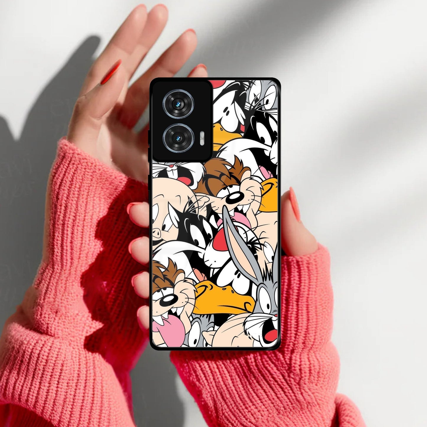 Cute Bugs Bunny Glass Case Cover For Motorola