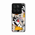 Cute Bugs Bunny Glass Case Cover For Motorola Edge 60 Pro 5G