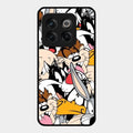 Cute Bugs Bunny Glass Case Cover For Oneplus 10T 5G